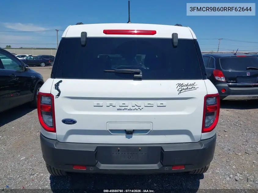2024 Ford Bronco Sport Big Bend VIN: 3FMCR9B60RRF62644 Lot: 45580760