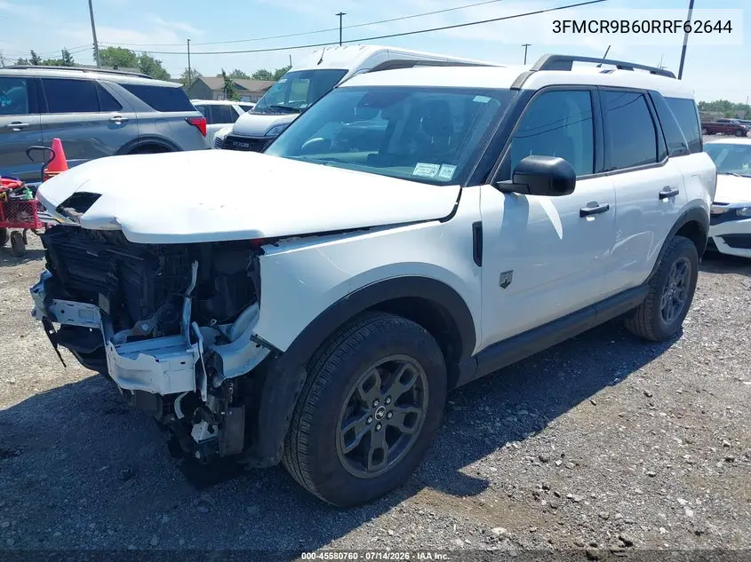 2024 Ford Bronco Sport Big Bend VIN: 3FMCR9B60RRF62644 Lot: 45580760