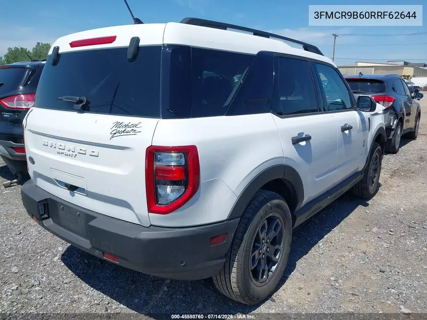 2024 Ford Bronco Sport Big Bend VIN: 3FMCR9B60RRF62644 Lot: 45580760