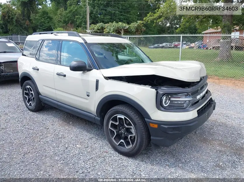 2024 Ford Bronco Sport Big Bend VIN: 3FMCR9B60RRF34603 Lot: 45582940