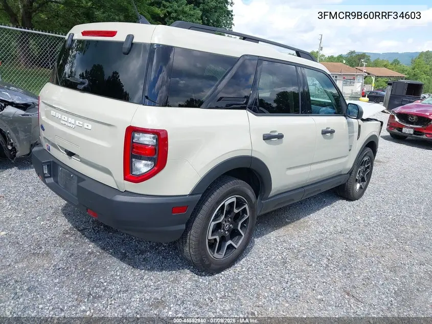 2024 Ford Bronco Sport Big Bend VIN: 3FMCR9B60RRF34603 Lot: 45582940