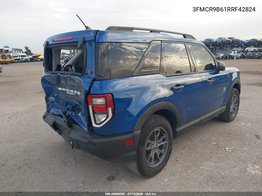 2024 Ford Bronco Sport Big Bend VIN: 3FMCR9B61RRF42824 Lot: 45599288