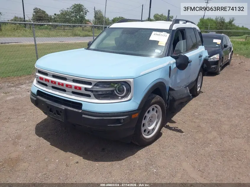 2024 Ford Bronco Sport Heritage VIN: 3FMCR9G63RRE74132 Lot: 45603324