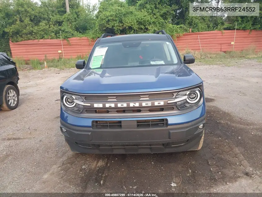 2024 Ford Bronco Sport Big Bend VIN: 3FMCR9B63RRF24552 Lot: 45607299
