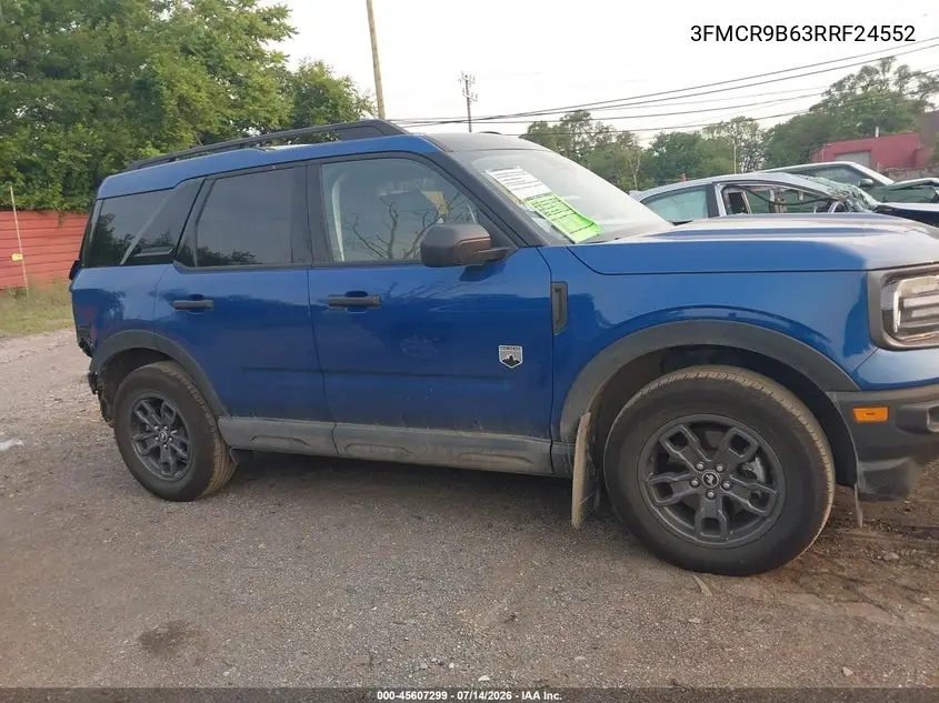 2024 Ford Bronco Sport Big Bend VIN: 3FMCR9B63RRF24552 Lot: 45607299