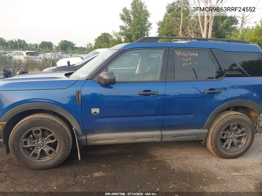 2024 Ford Bronco Sport Big Bend VIN: 3FMCR9B63RRF24552 Lot: 45607299
