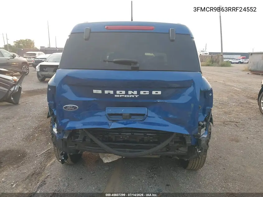 2024 Ford Bronco Sport Big Bend VIN: 3FMCR9B63RRF24552 Lot: 45607299