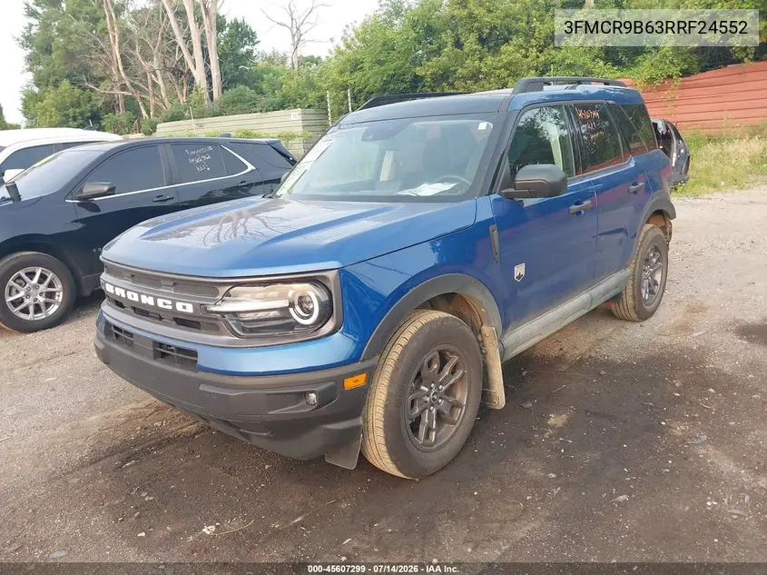 2024 Ford Bronco Sport Big Bend VIN: 3FMCR9B63RRF24552 Lot: 45607299