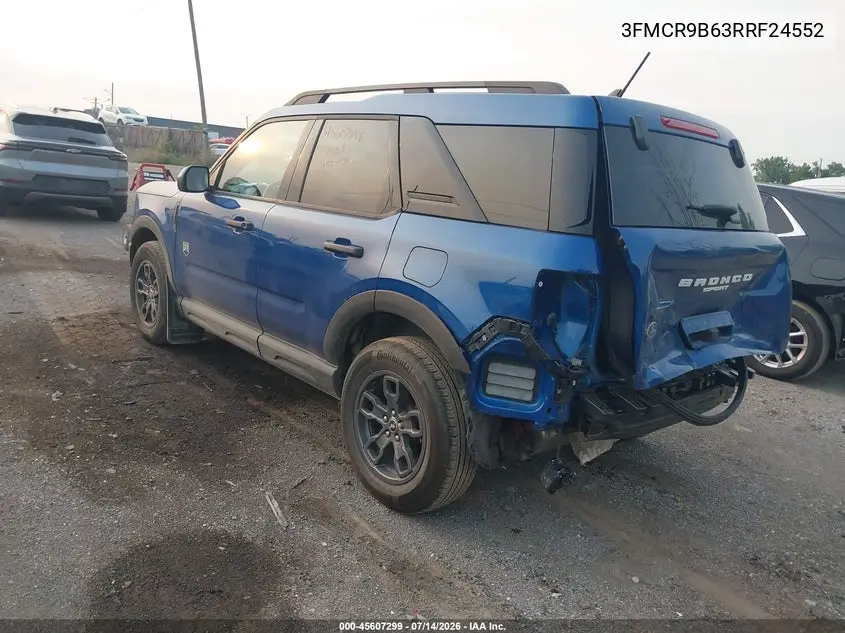 2024 Ford Bronco Sport Big Bend VIN: 3FMCR9B63RRF24552 Lot: 45607299