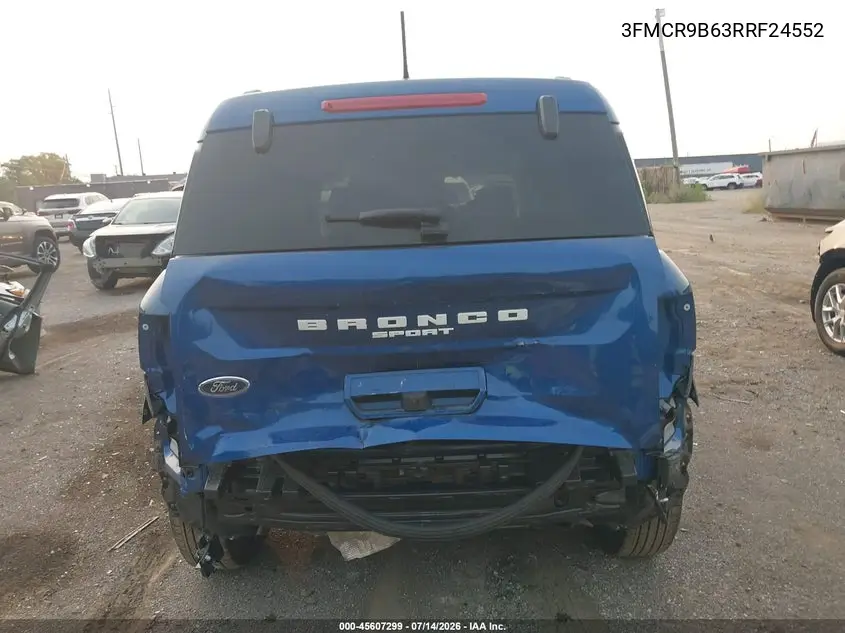 2024 Ford Bronco Sport Big Bend VIN: 3FMCR9B63RRF24552 Lot: 45607299