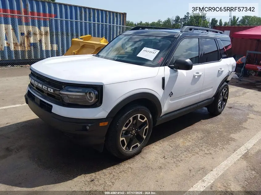 2024 Ford Bronco Sport Outer Banks VIN: 3FMCR9C65RRF57342 Lot: 45614142
