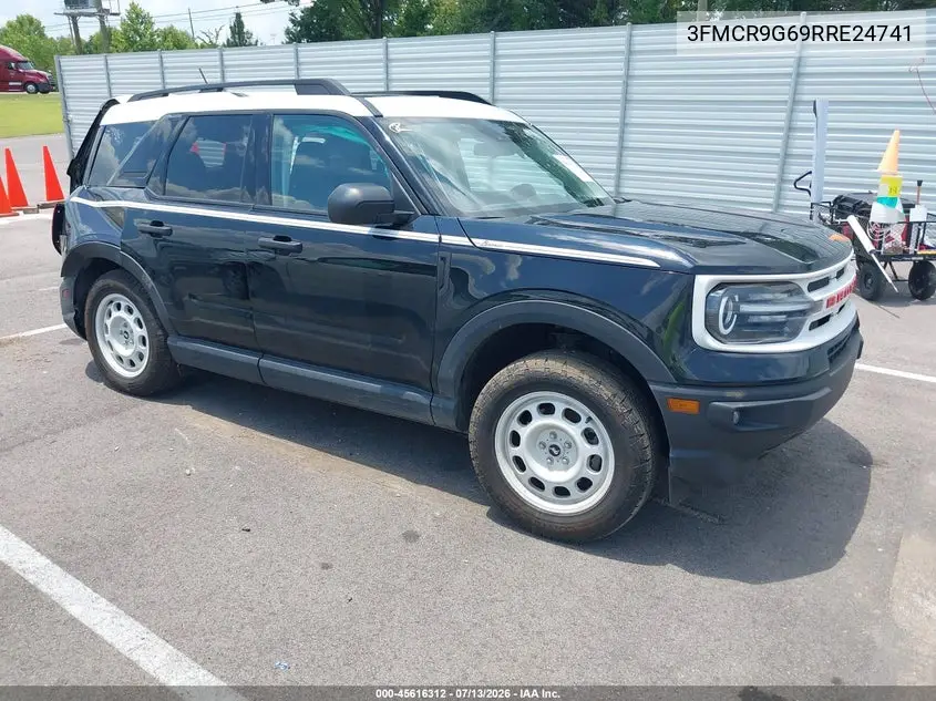 2024 Ford Bronco Sport Heritage VIN: 3FMCR9G69RRE24741 Lot: 45616312