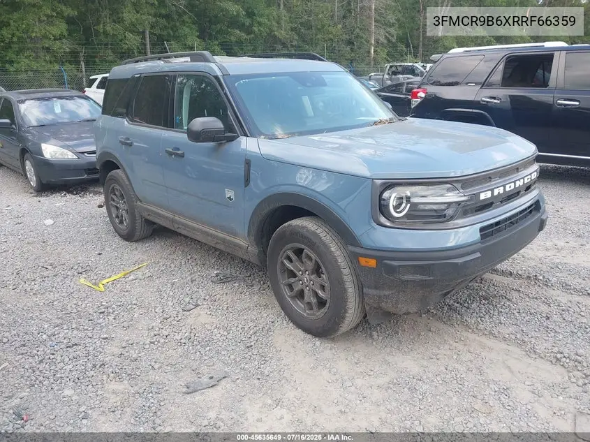 2024 Ford Bronco Sport Big Bend VIN: 3FMCR9B6XRRF66359 Lot: 45635649