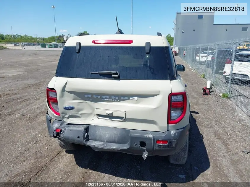 2025 Ford Bronco Sport Big Bend VIN: 3FMCR9BN8SRE32818 Lot: 12623156