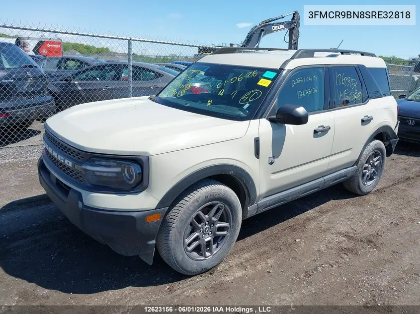 2025 Ford Bronco Sport Big Bend VIN: 3FMCR9BN8SRE32818 Lot: 12623156
