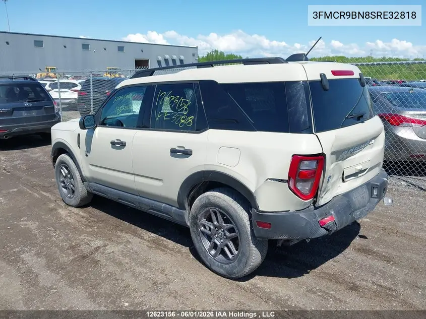 2025 Ford Bronco Sport Big Bend VIN: 3FMCR9BN8SRE32818 Lot: 12623156