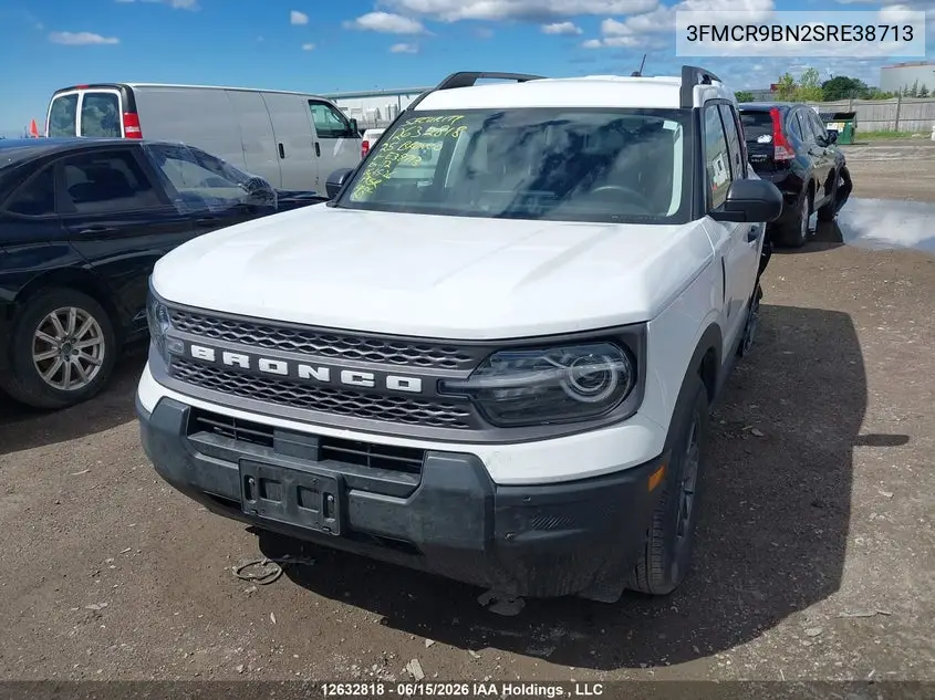2025 Ford Bronco Sport Big Bend VIN: 3FMCR9BN2SRE38713 Lot: 12632818
