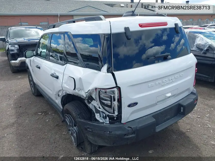 2025 Ford Bronco Sport Big Bend VIN: 3FMCR9BN2SRE38713 Lot: 12632818