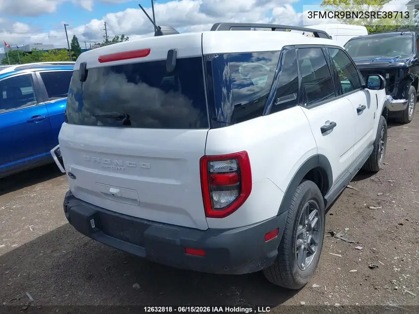 2025 Ford Bronco Sport Big Bend VIN: 3FMCR9BN2SRE38713 Lot: 12632818