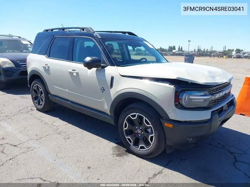 2025 Ford Bronco Sport Outer Banks VIN: 3FMCR9CN4SRE03041 Lot: 45342580