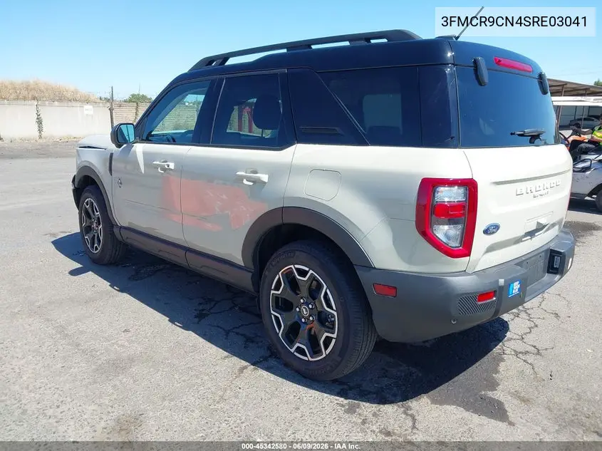 2025 Ford Bronco Sport Outer Banks VIN: 3FMCR9CN4SRE03041 Lot: 45342580