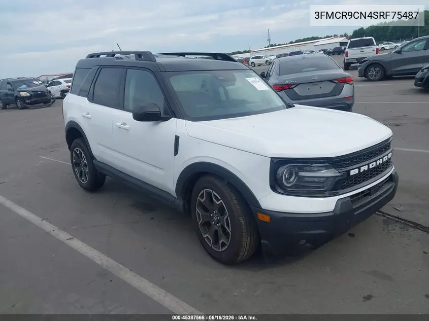 2025 Ford Bronco Sport Outer Banks VIN: 3FMCR9CN4SRF75487 Lot: 45387566