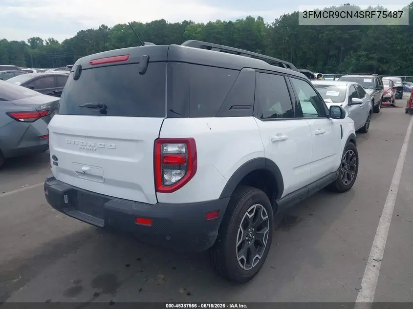 2025 Ford Bronco Sport Outer Banks VIN: 3FMCR9CN4SRF75487 Lot: 45387566