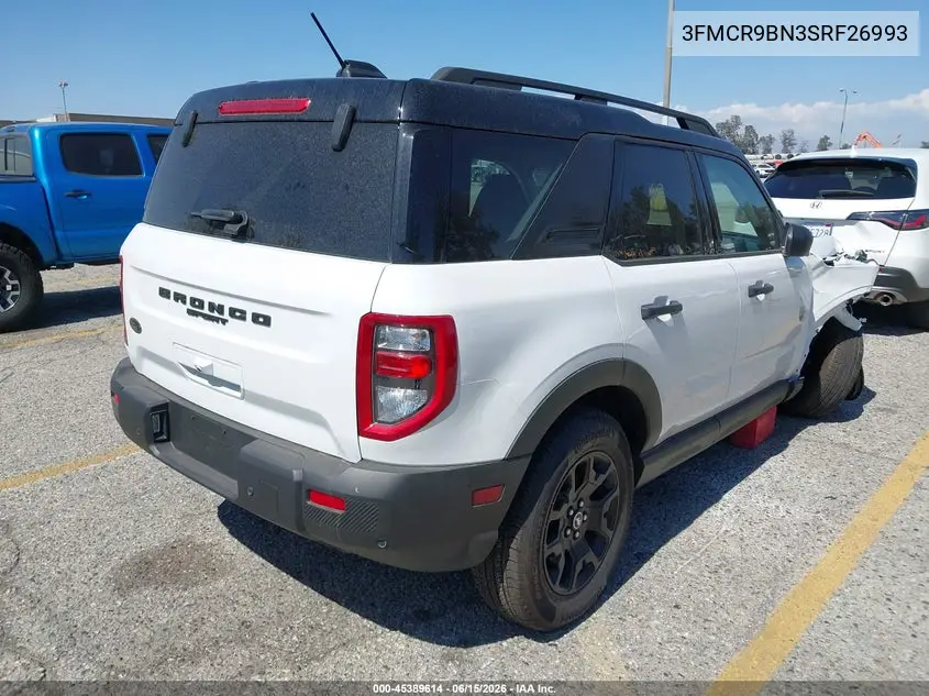 2025 Ford Bronco Sport Big Bend VIN: 3FMCR9BN3SRF26993 Lot: 45389614
