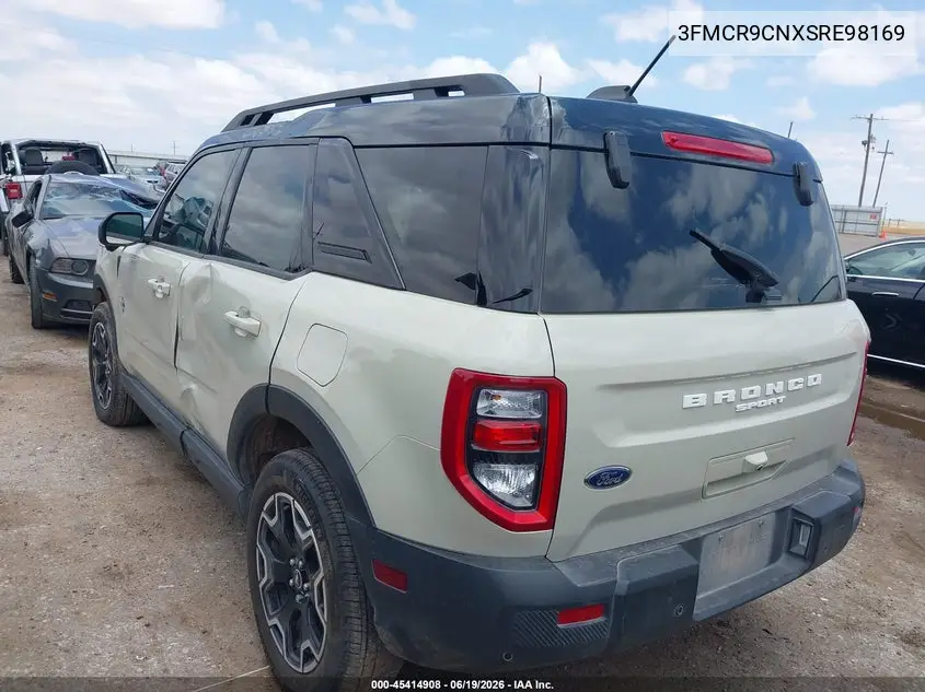 2025 Ford Bronco Sport Outer Banks VIN: 3FMCR9CNXSRE98169 Lot: 45414908