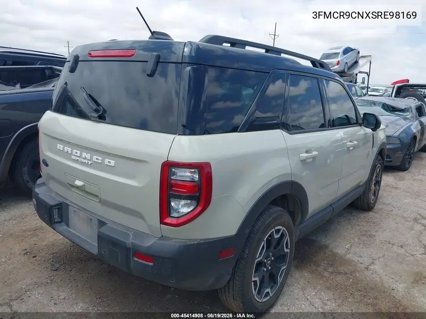2025 Ford Bronco Sport Outer Banks VIN: 3FMCR9CNXSRE98169 Lot: 45414908