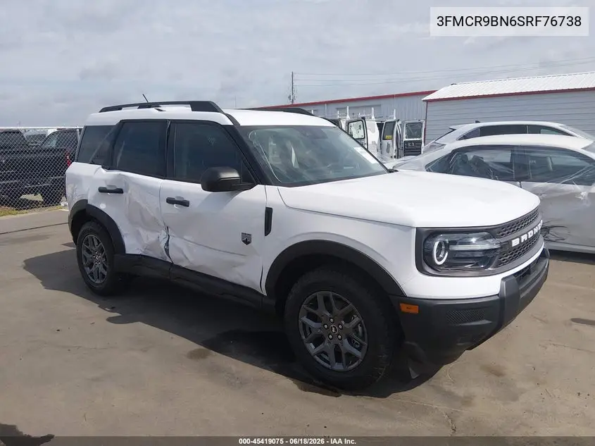 2025 Ford Bronco Sport Big Bend VIN: 3FMCR9BN6SRF76738 Lot: 45419075