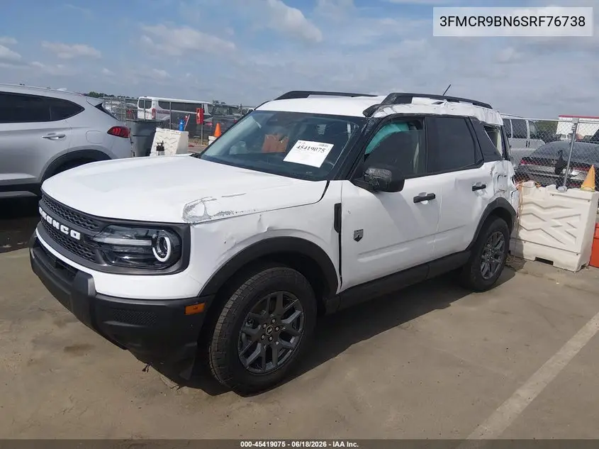 2025 Ford Bronco Sport Big Bend VIN: 3FMCR9BN6SRF76738 Lot: 45419075