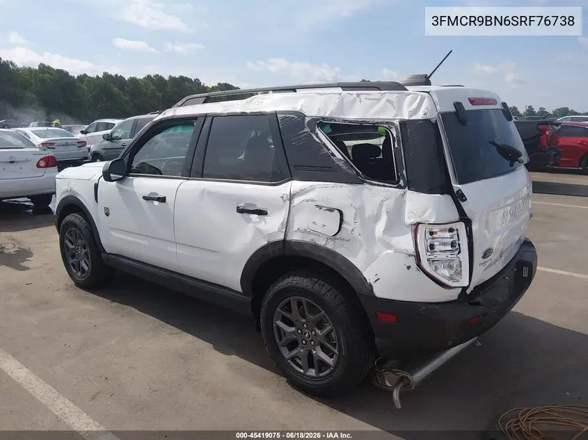 2025 Ford Bronco Sport Big Bend VIN: 3FMCR9BN6SRF76738 Lot: 45419075