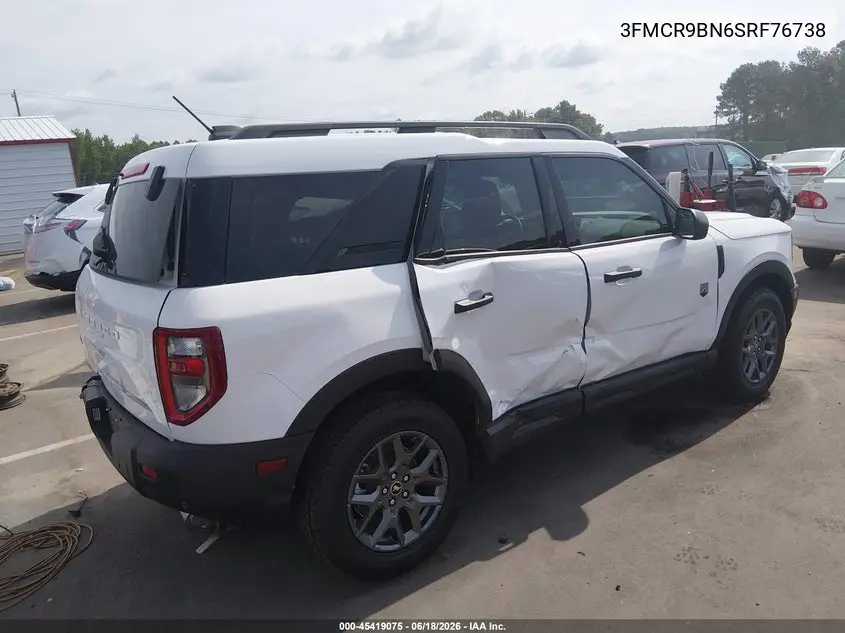 2025 Ford Bronco Sport Big Bend VIN: 3FMCR9BN6SRF76738 Lot: 45419075