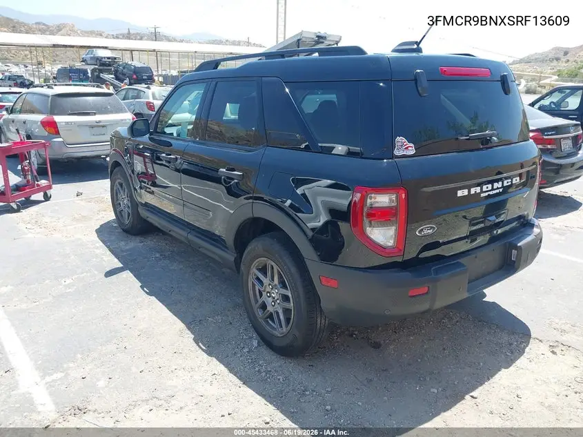 2025 Ford Bronco Sport Big Bend VIN: 3FMCR9BNXSRF13609 Lot: 45433468