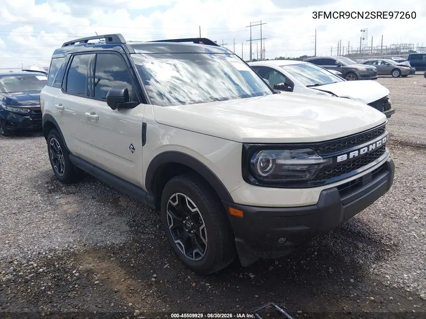2025 Ford Bronco Sport Outer Banks VIN: 3FMCR9CN2SRE97260 Lot: 45509929