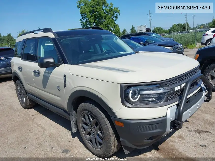 2025 Ford Bronco Sport Big Bend VIN: 3FMCR9BN2SRE17439 Lot: 45551236