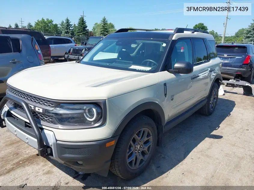 2025 Ford Bronco Sport Big Bend VIN: 3FMCR9BN2SRE17439 Lot: 45551236