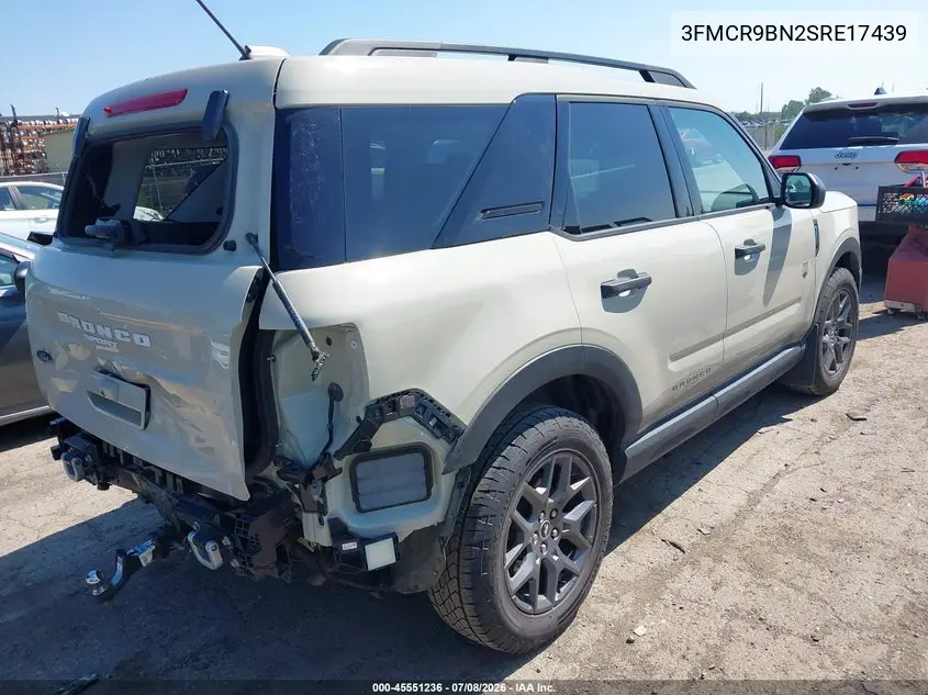 2025 Ford Bronco Sport Big Bend VIN: 3FMCR9BN2SRE17439 Lot: 45551236