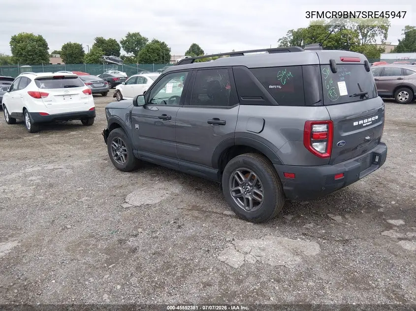 2025 Ford Bronco Sport Big Bend VIN: 3FMCR9BN7SRE45947 Lot: 45552381