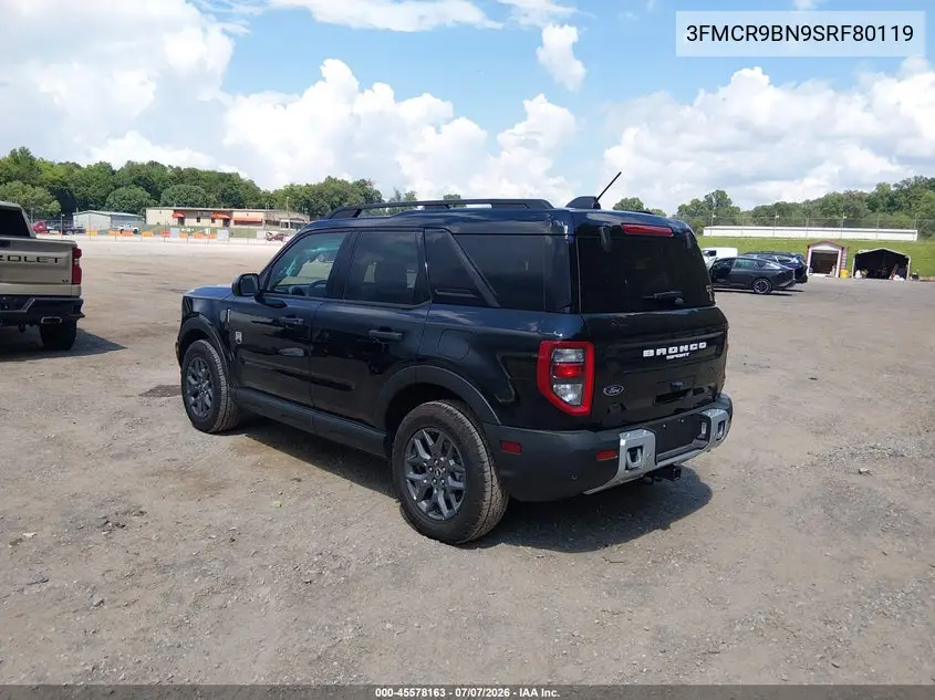2025 Ford Bronco Sport Big Bend VIN: 3FMCR9BN9SRF80119 Lot: 45578163