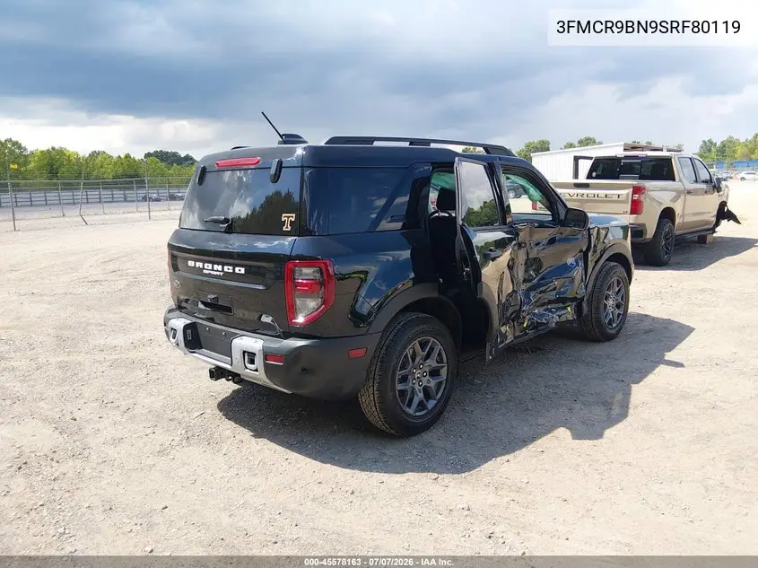 2025 Ford Bronco Sport Big Bend VIN: 3FMCR9BN9SRF80119 Lot: 45578163