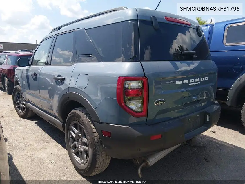 2025 Ford Bronco Sport Big Bend VIN: 3FMCR9BN4SRF31796 Lot: 45579566