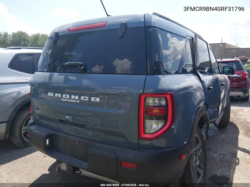 2025 Ford Bronco Sport Big Bend VIN: 3FMCR9BN4SRF31796 Lot: 45579566