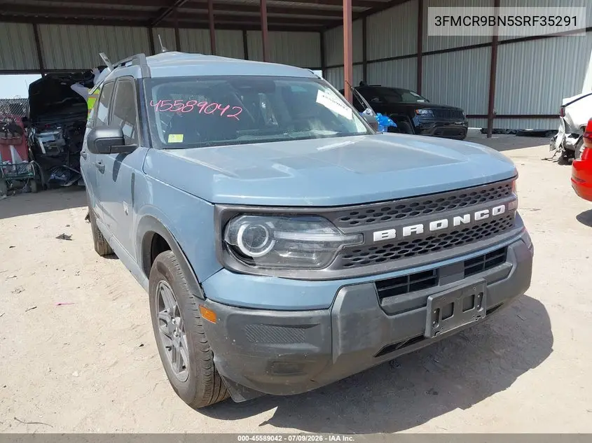 2025 Ford Bronco Sport Big Bend VIN: 3FMCR9BN5SRF35291 Lot: 45589042