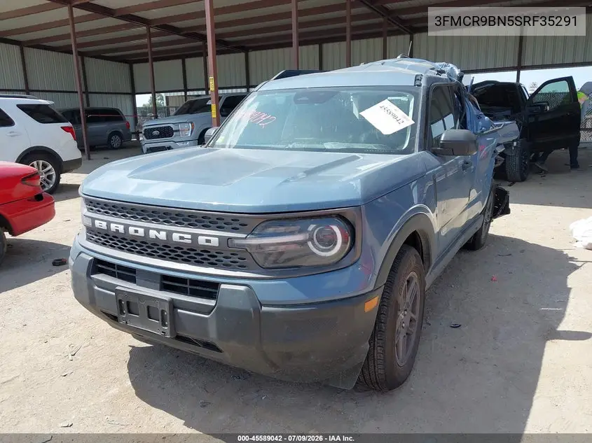 2025 Ford Bronco Sport Big Bend VIN: 3FMCR9BN5SRF35291 Lot: 45589042