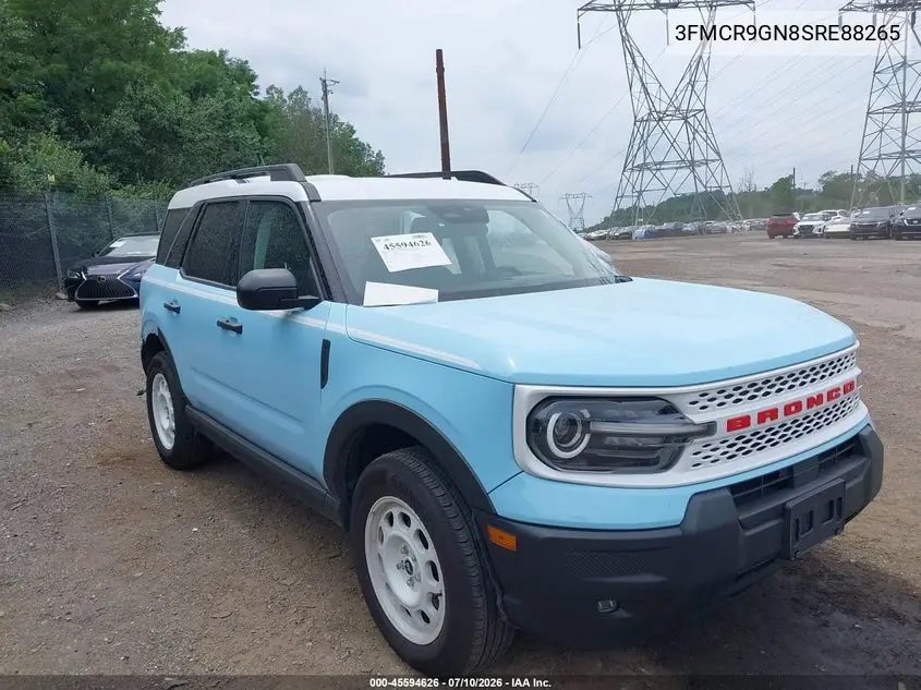 2025 Ford Bronco Sport Heritage VIN: 3FMCR9GN8SRE88265 Lot: 45594626