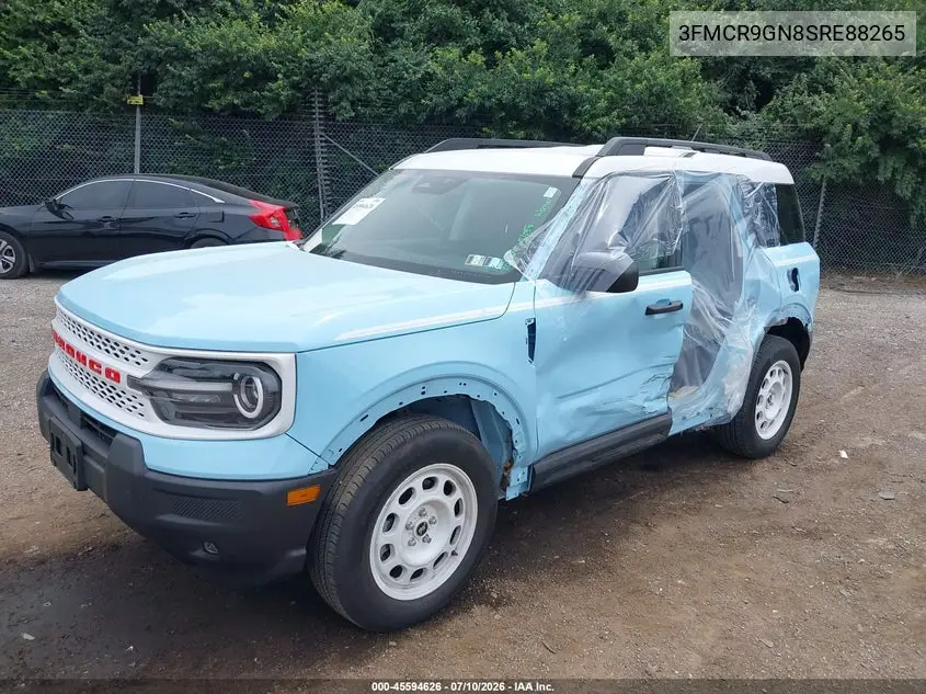 2025 Ford Bronco Sport Heritage VIN: 3FMCR9GN8SRE88265 Lot: 45594626