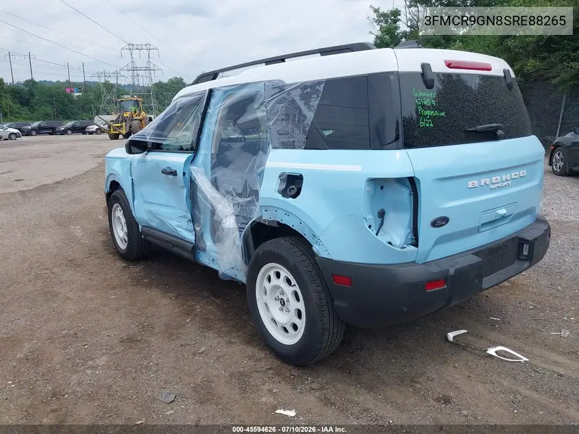2025 Ford Bronco Sport Heritage VIN: 3FMCR9GN8SRE88265 Lot: 45594626