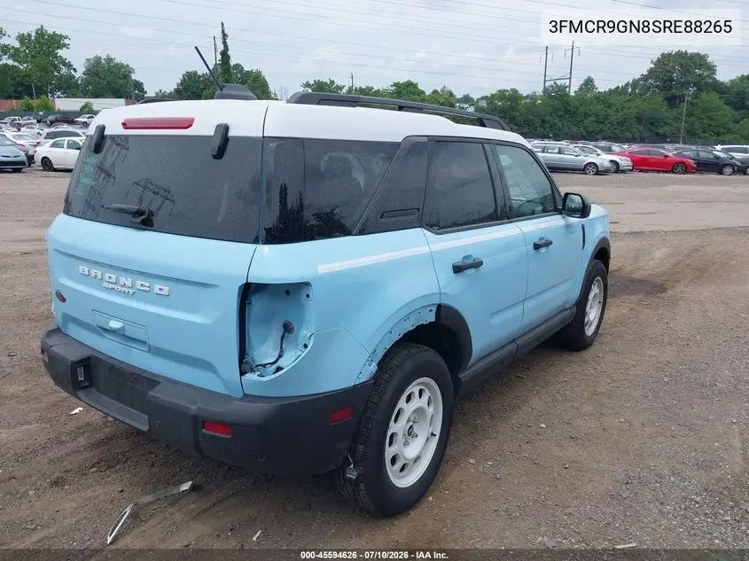 2025 Ford Bronco Sport Heritage VIN: 3FMCR9GN8SRE88265 Lot: 45594626